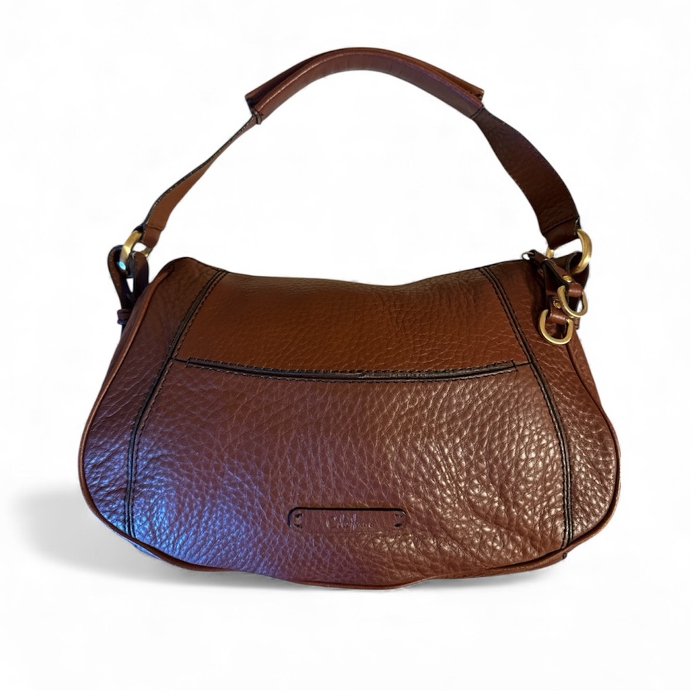 Cole Haan brown pebble full grain leather purse